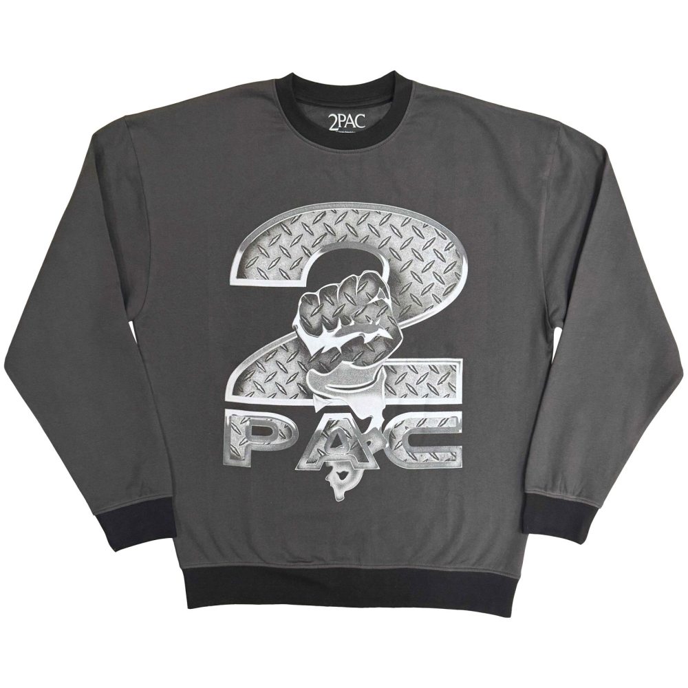 Tupac - Steel Logo Sweater/trui - Grijs